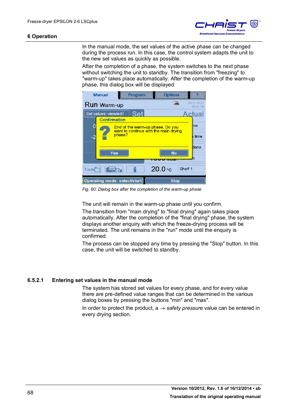 Martin Christ Epsilon 2-6D LSCplus User Manual | Page 68 / 135