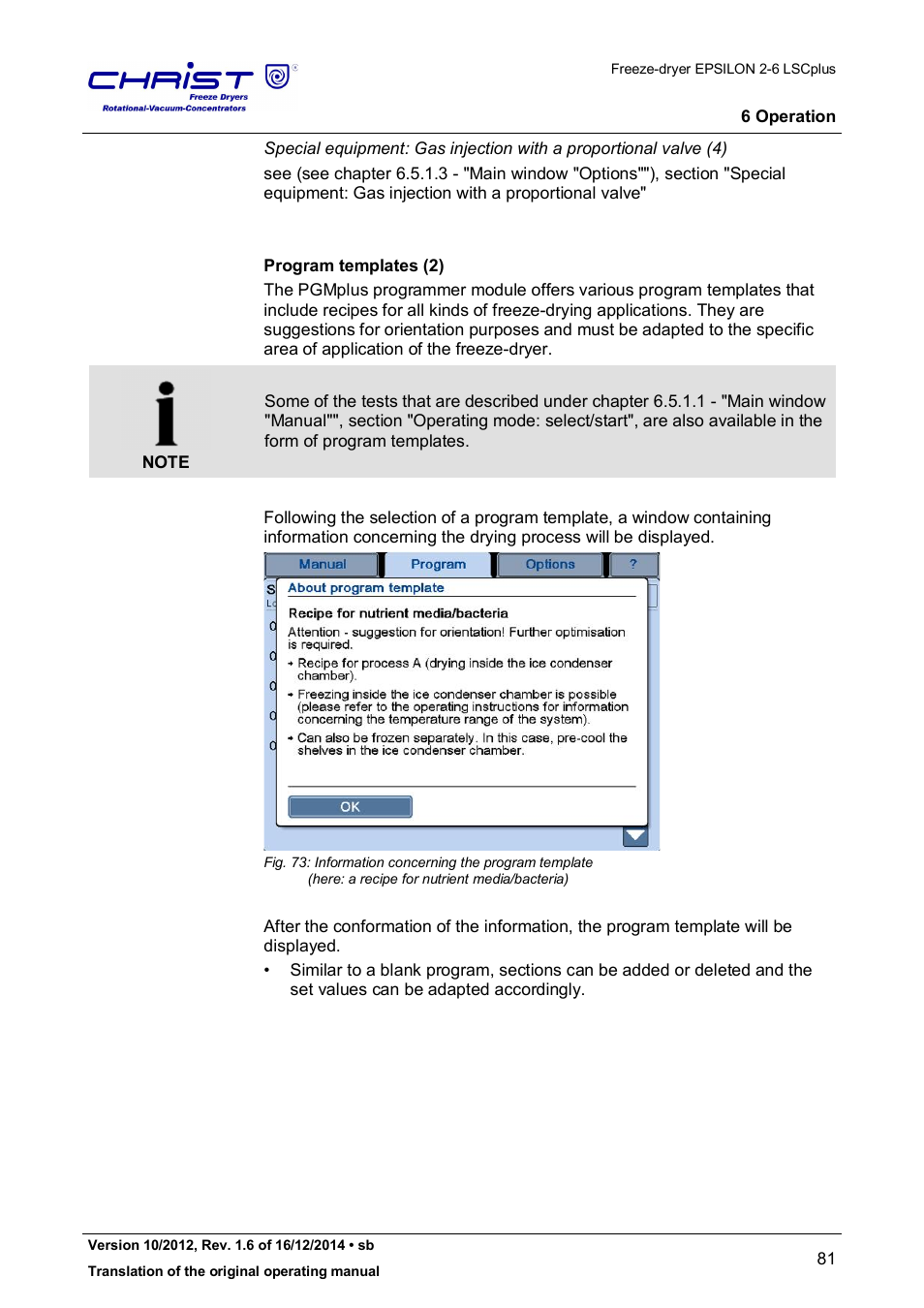 Martin Christ Epsilon 2-6D LSCplus User Manual | Page 81 / 135