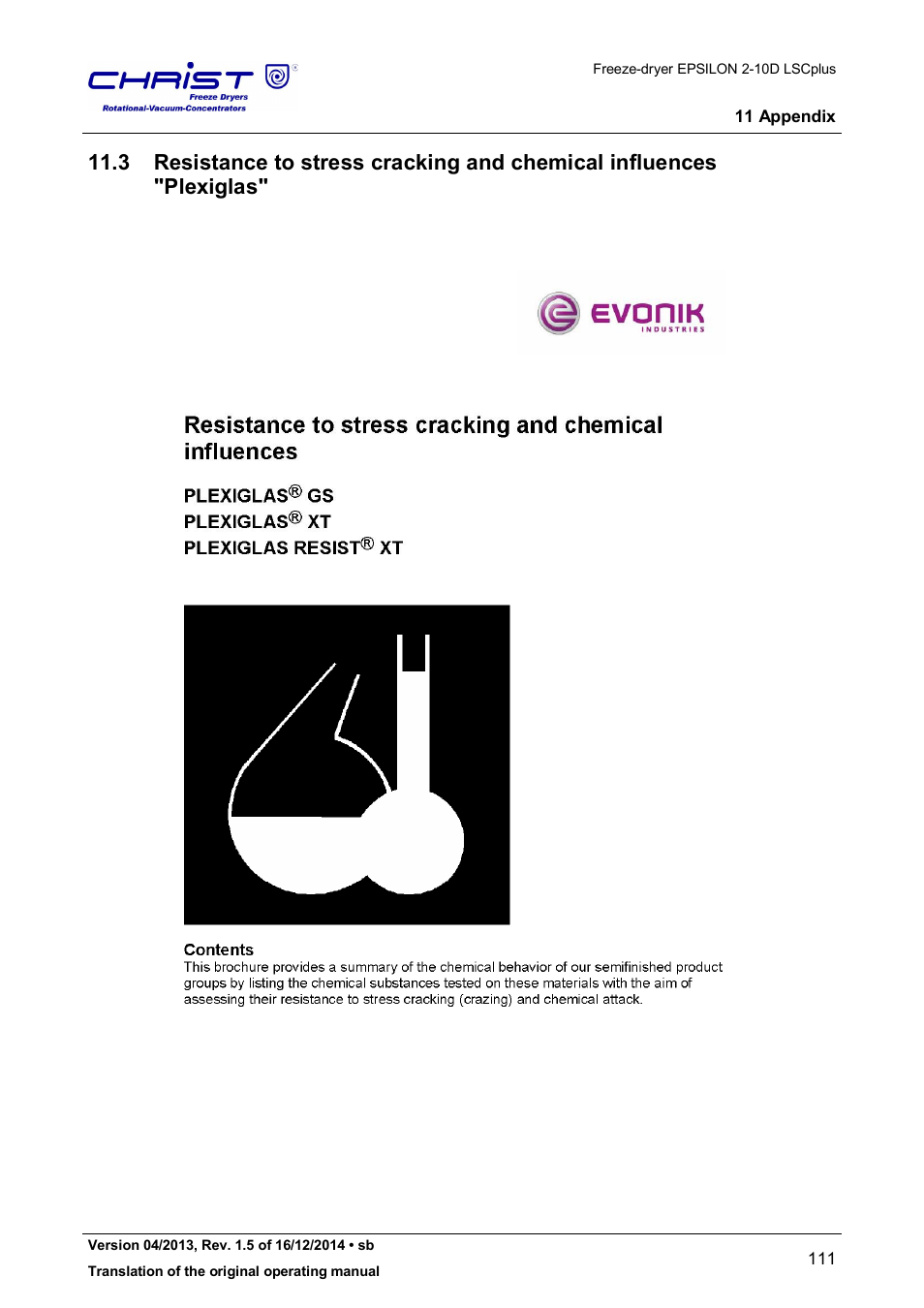 Martin Christ Epsilon 2-10D LSCplus User Manual | Page 111 / 135