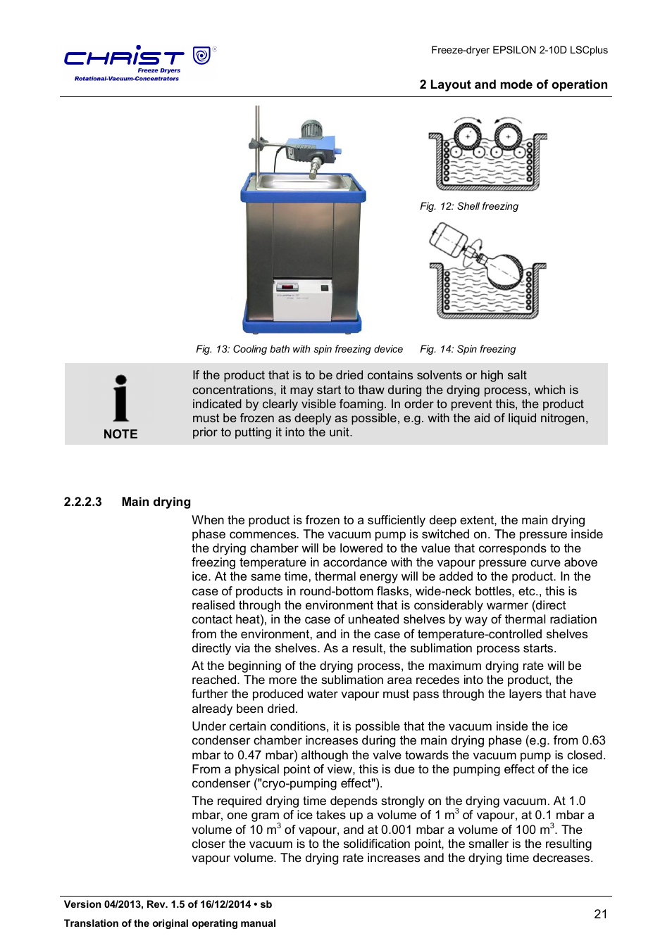 Martin Christ Epsilon 2-10D LSCplus User Manual | Page 21 / 135