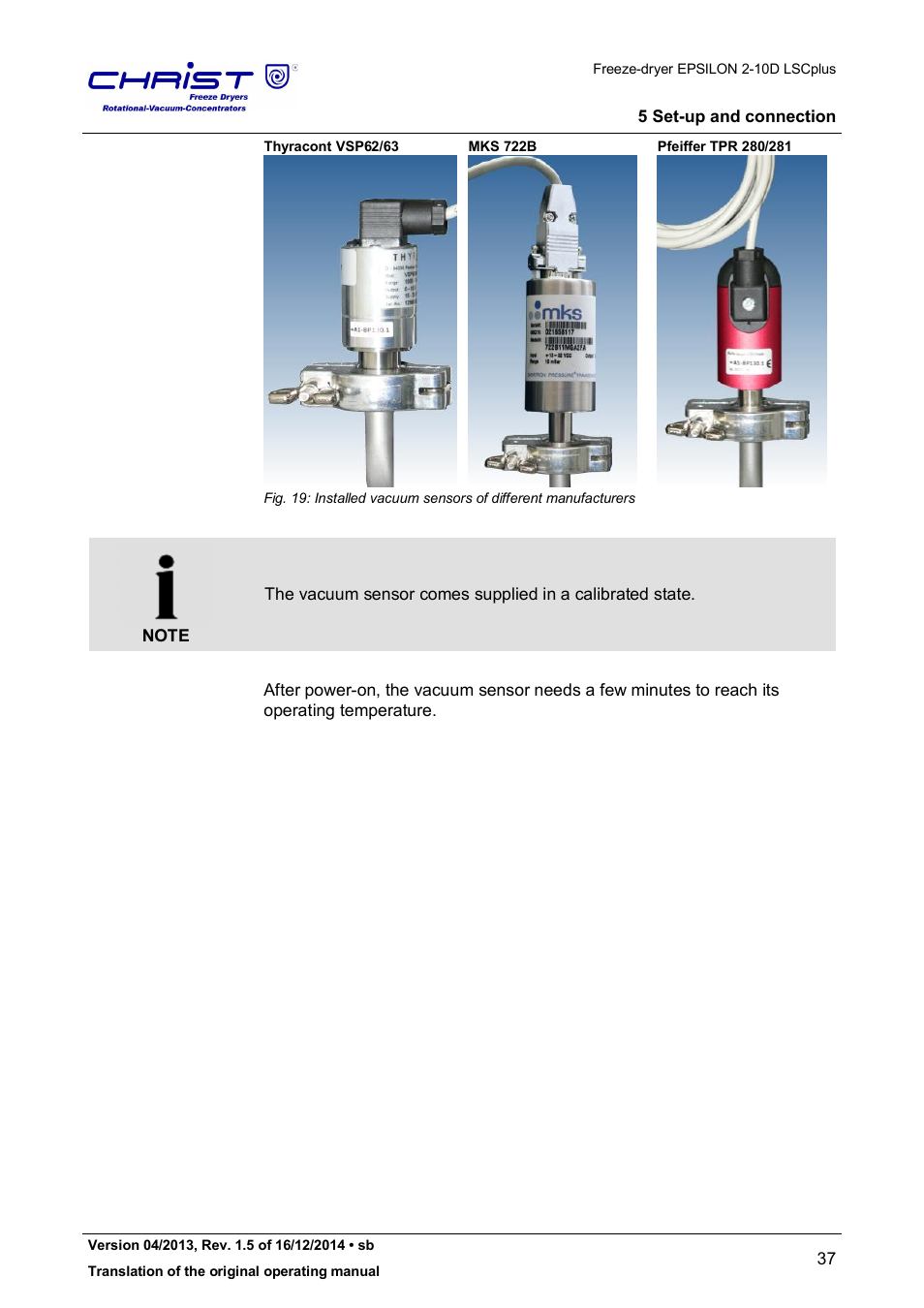 Martin Christ Epsilon 2-10D LSCplus User Manual | Page 37 / 135