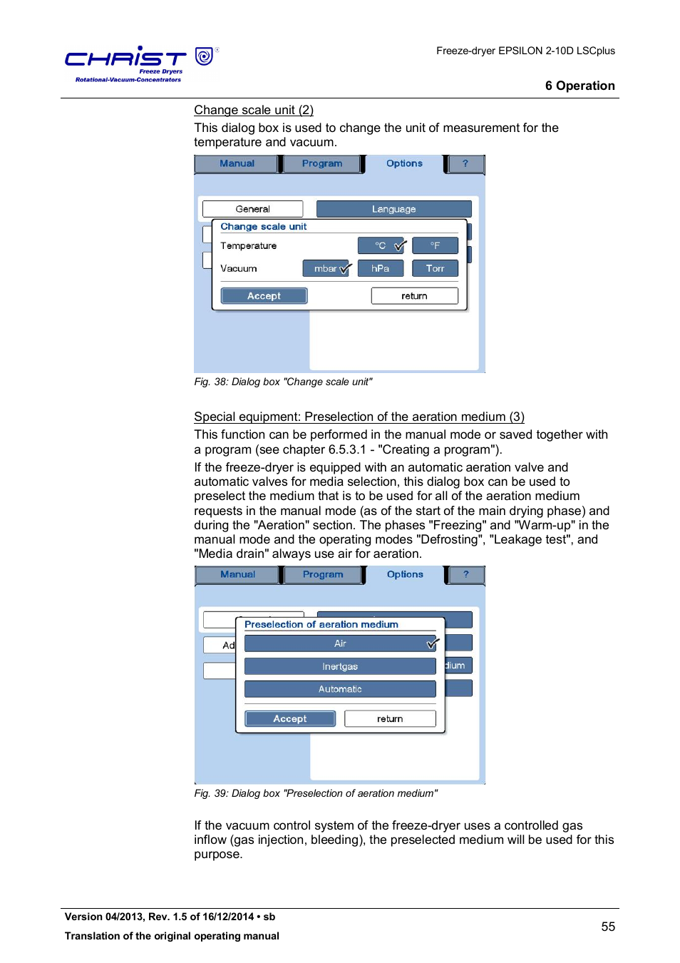 Martin Christ Epsilon 2-10D LSCplus User Manual | Page 55 / 135