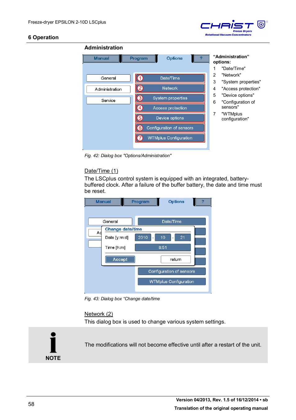 Martin Christ Epsilon 2-10D LSCplus User Manual | Page 58 / 135