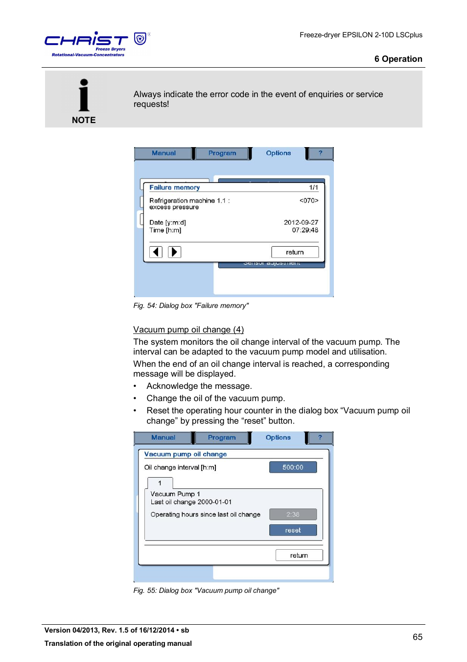 Martin Christ Epsilon 2-10D LSCplus User Manual | Page 65 / 135