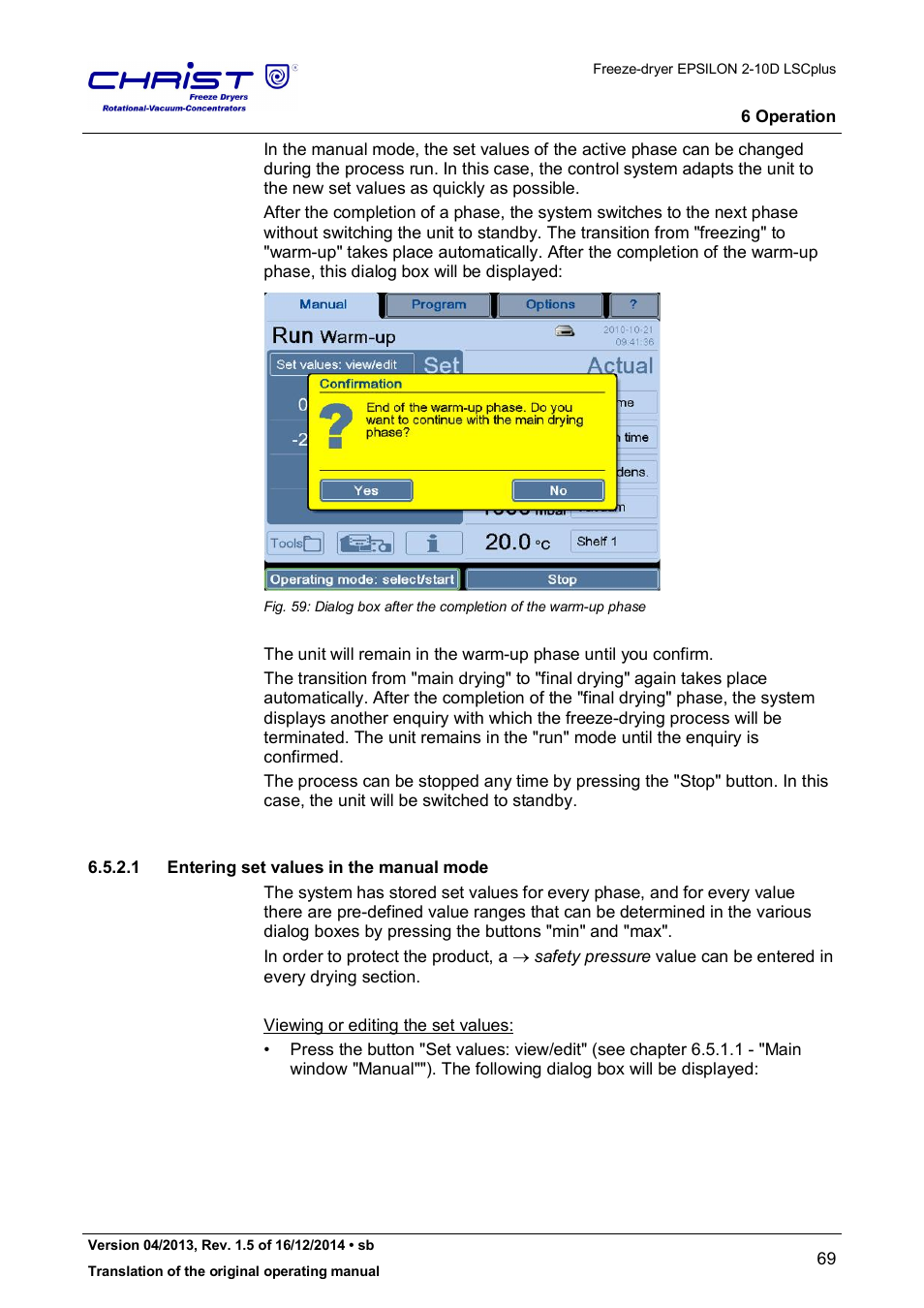 Martin Christ Epsilon 2-10D LSCplus User Manual | Page 69 / 135