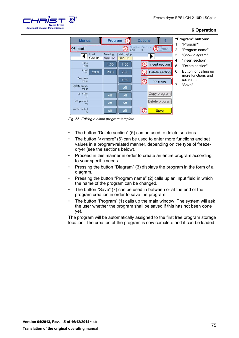 Martin Christ Epsilon 2-10D LSCplus User Manual | Page 75 / 135