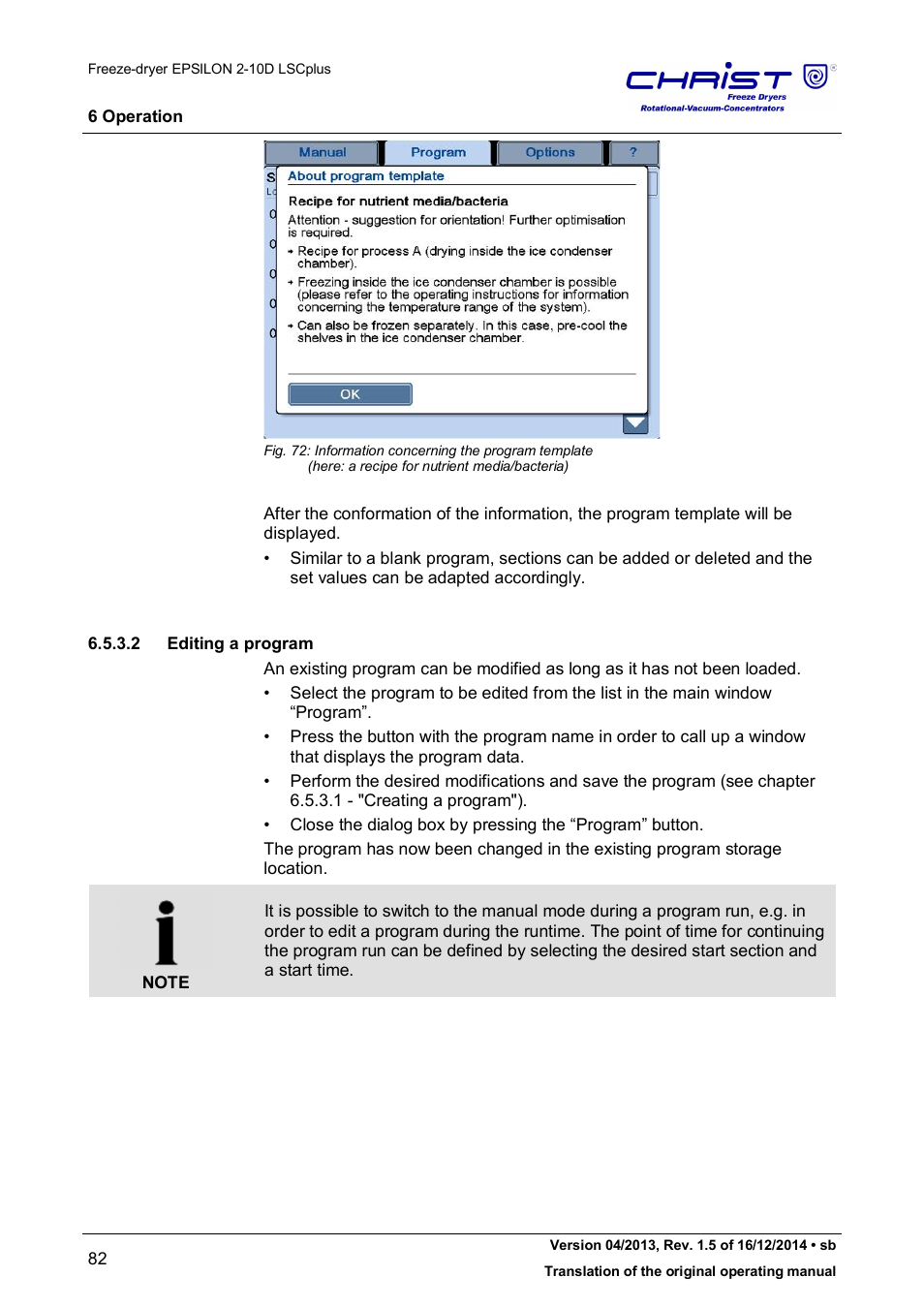 Martin Christ Epsilon 2-10D LSCplus User Manual | Page 82 / 135