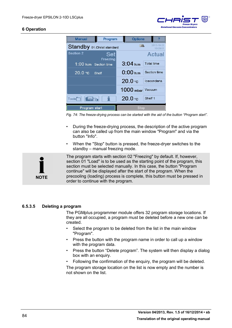 Martin Christ Epsilon 2-10D LSCplus User Manual | Page 84 / 135