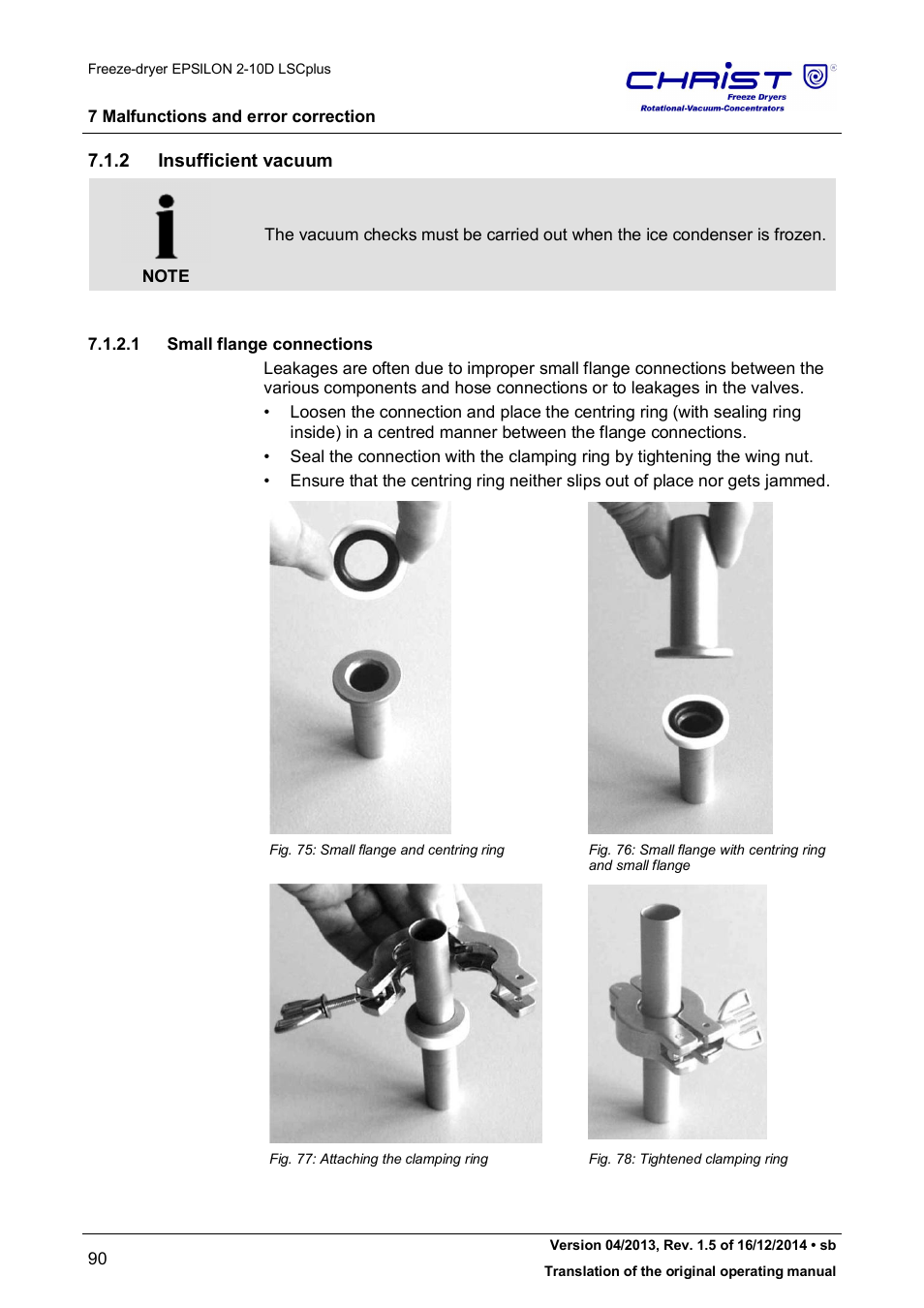 2 insufficient vacuum | Martin Christ Epsilon 2-10D LSCplus User Manual | Page 90 / 135