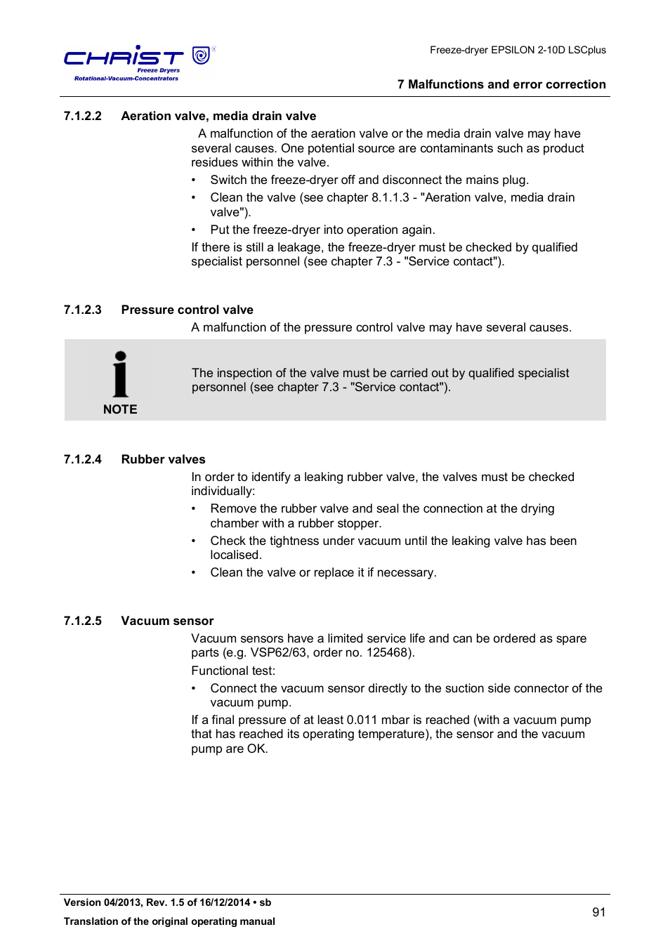 Martin Christ Epsilon 2-10D LSCplus User Manual | Page 91 / 135