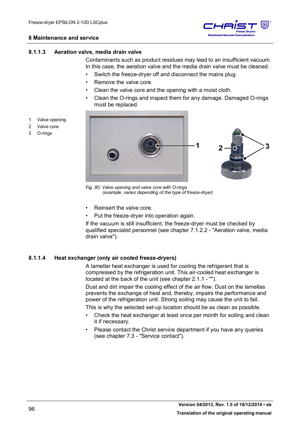 Martin Christ Epsilon 2-10D LSCplus User Manual | Page 96 / 135