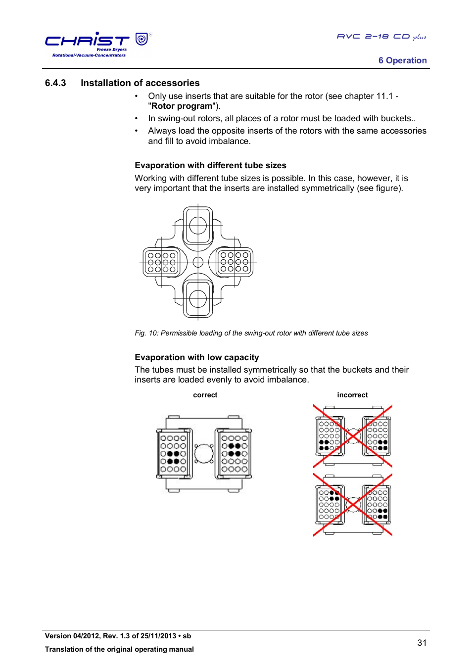 3 installation of accessories | Martin Christ RVC 2-18 CDplus User Manual | Page 31 / 78