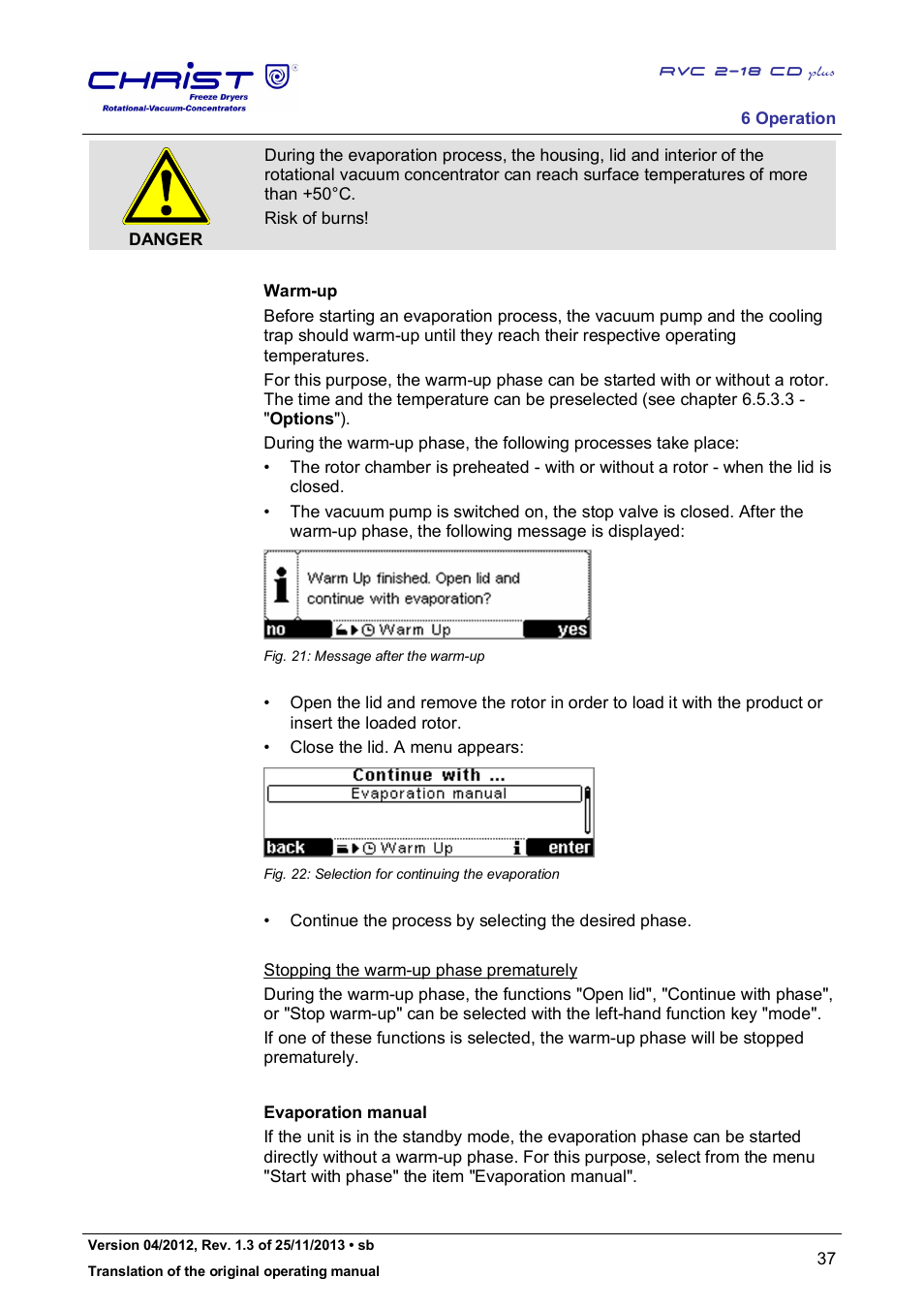 Martin Christ RVC 2-18 CDplus User Manual | Page 37 / 78