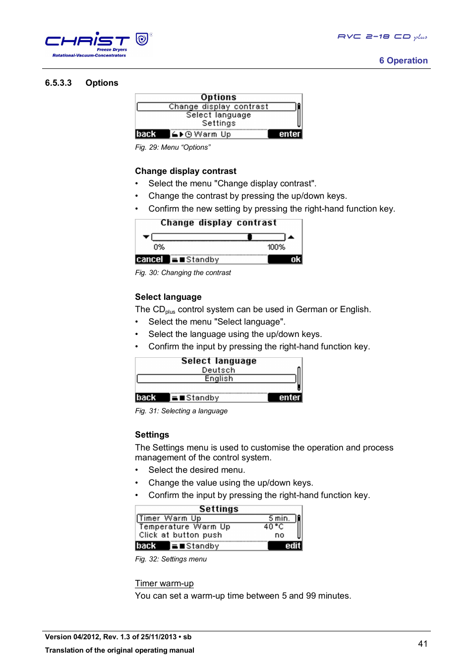 Martin Christ RVC 2-18 CDplus User Manual | Page 41 / 78