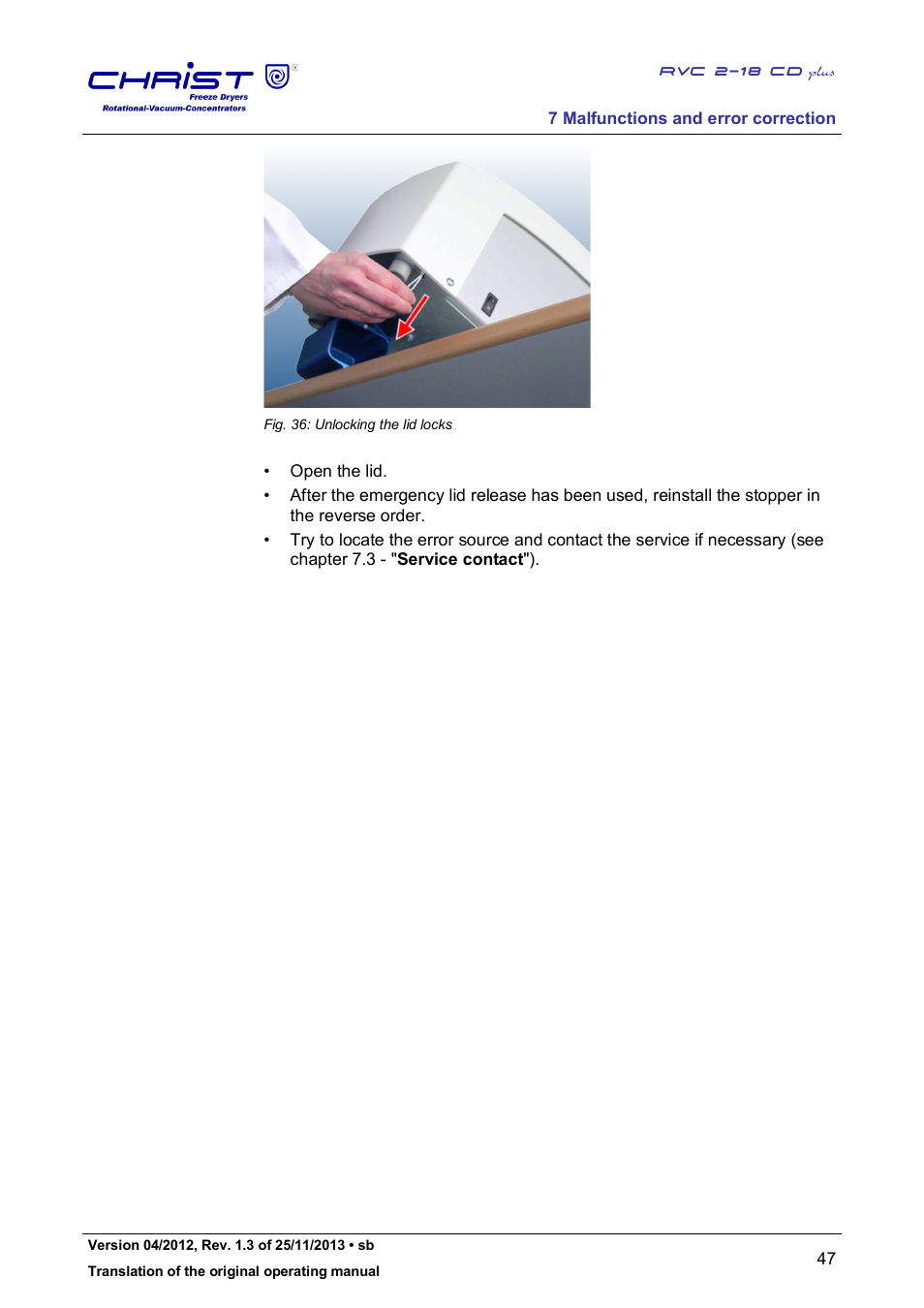 Martin Christ RVC 2-18 CDplus User Manual | Page 47 / 78