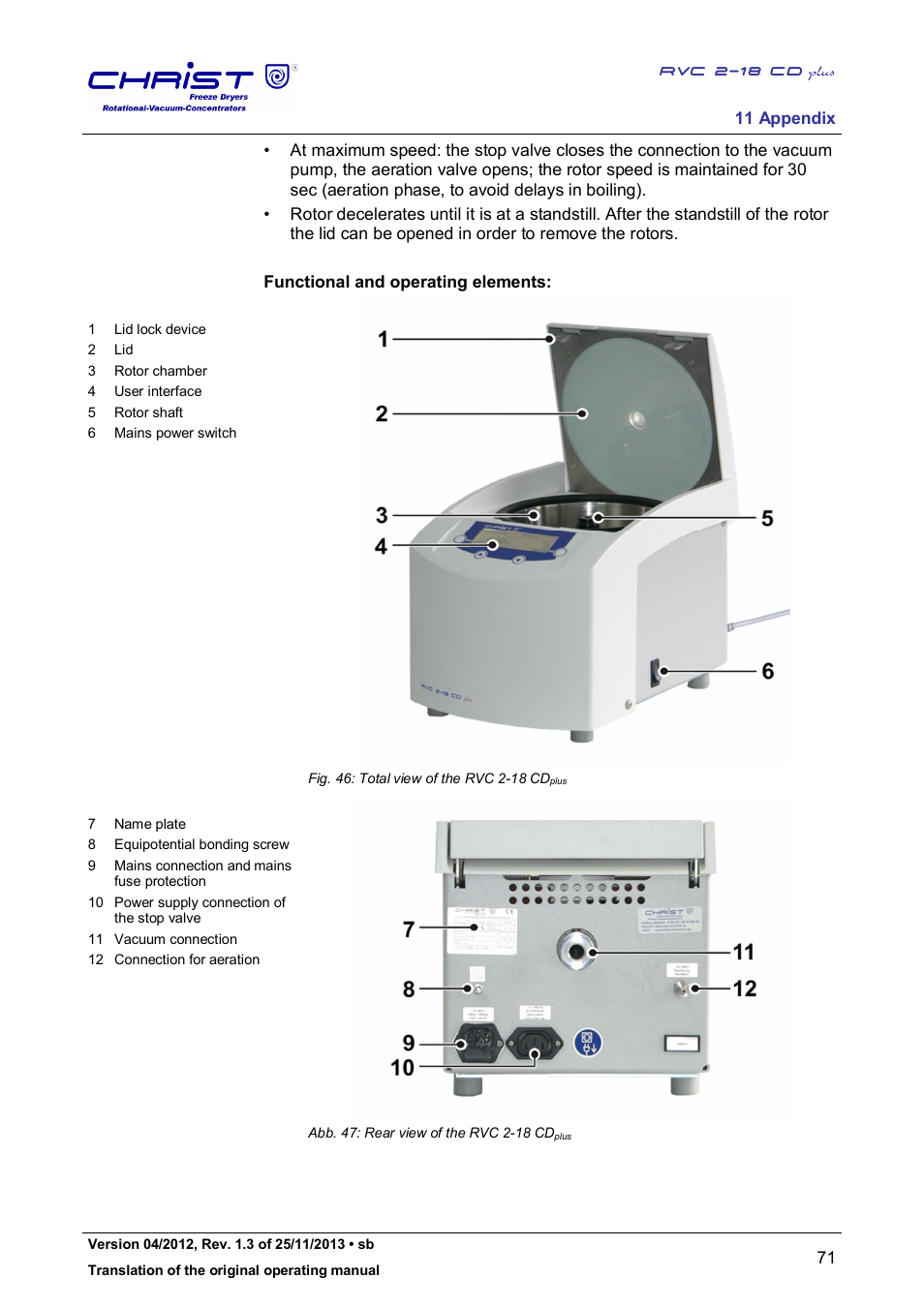 Martin Christ RVC 2-18 CDplus User Manual | Page 71 / 78