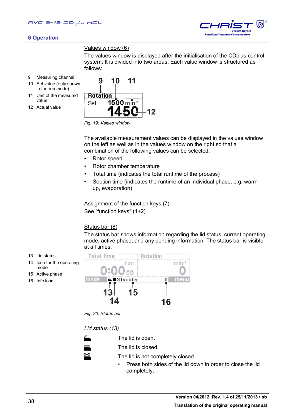 Martin Christ RVC 2-18 CDplus User Manual | Page 38 / 84