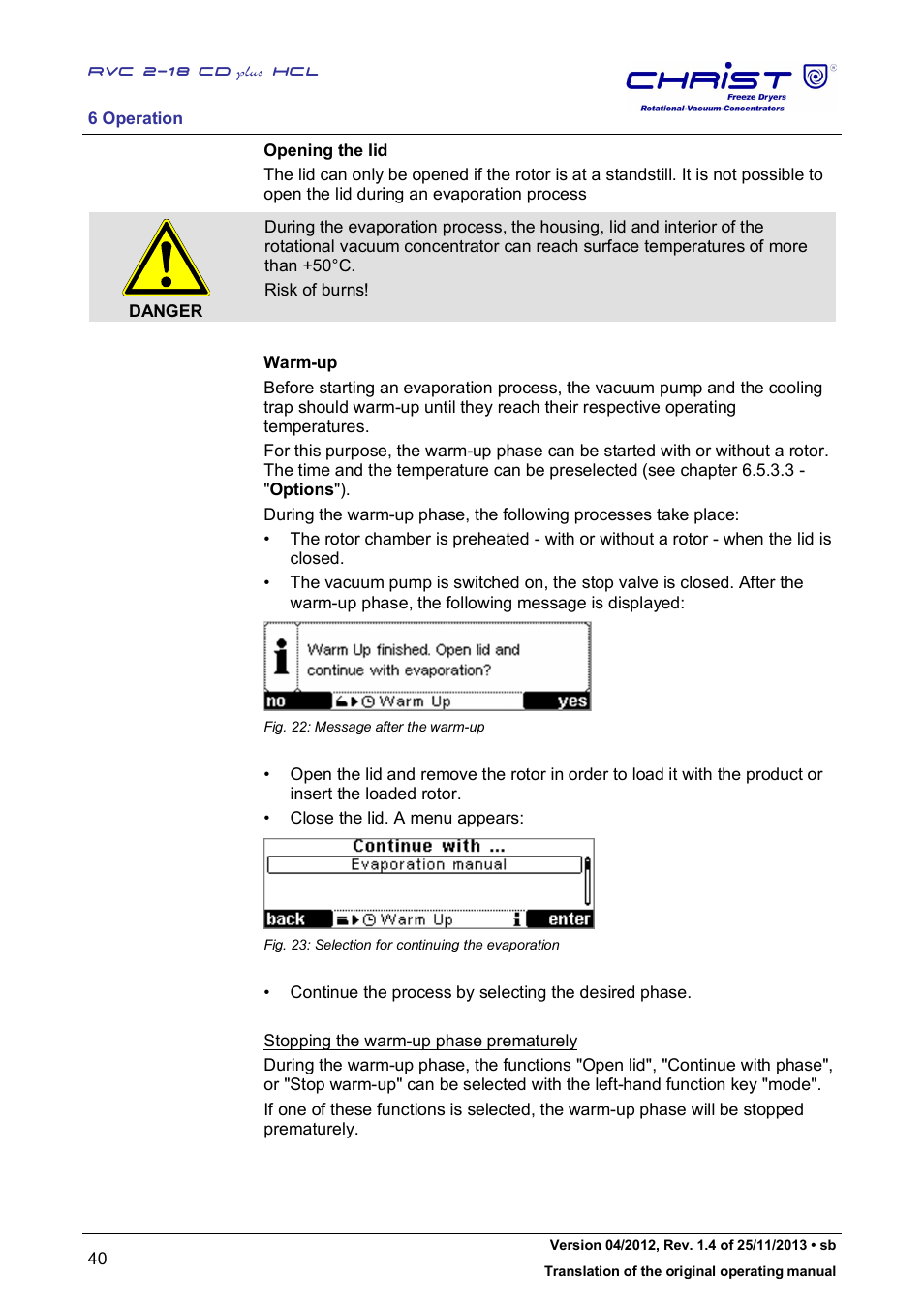Martin Christ RVC 2-18 CDplus User Manual | Page 40 / 84