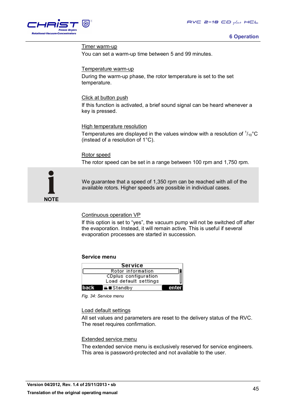Martin Christ RVC 2-18 CDplus User Manual | Page 45 / 84