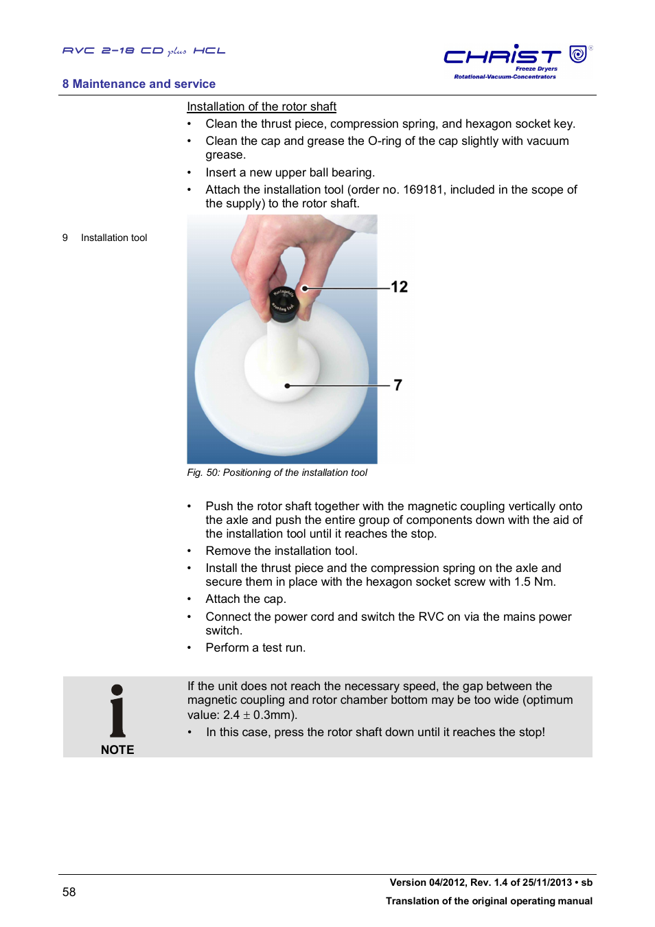 Martin Christ RVC 2-18 CDplus User Manual | Page 58 / 84