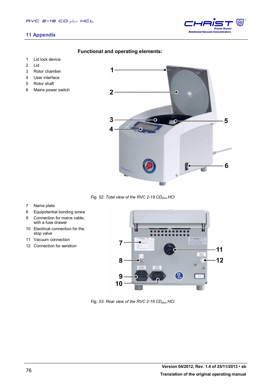 Martin Christ RVC 2-18 CDplus User Manual | Page 76 / 84