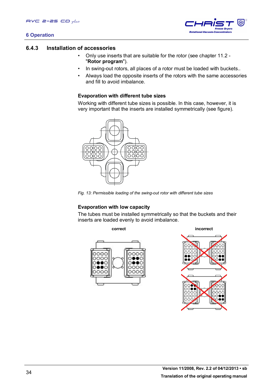 3 installation of accessories | Martin Christ RVC 2-25 CDplus User Manual | Page 34 / 86