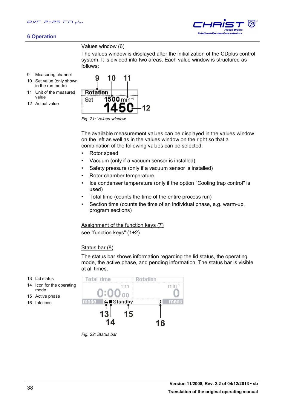 Martin Christ RVC 2-25 CDplus User Manual | Page 38 / 86