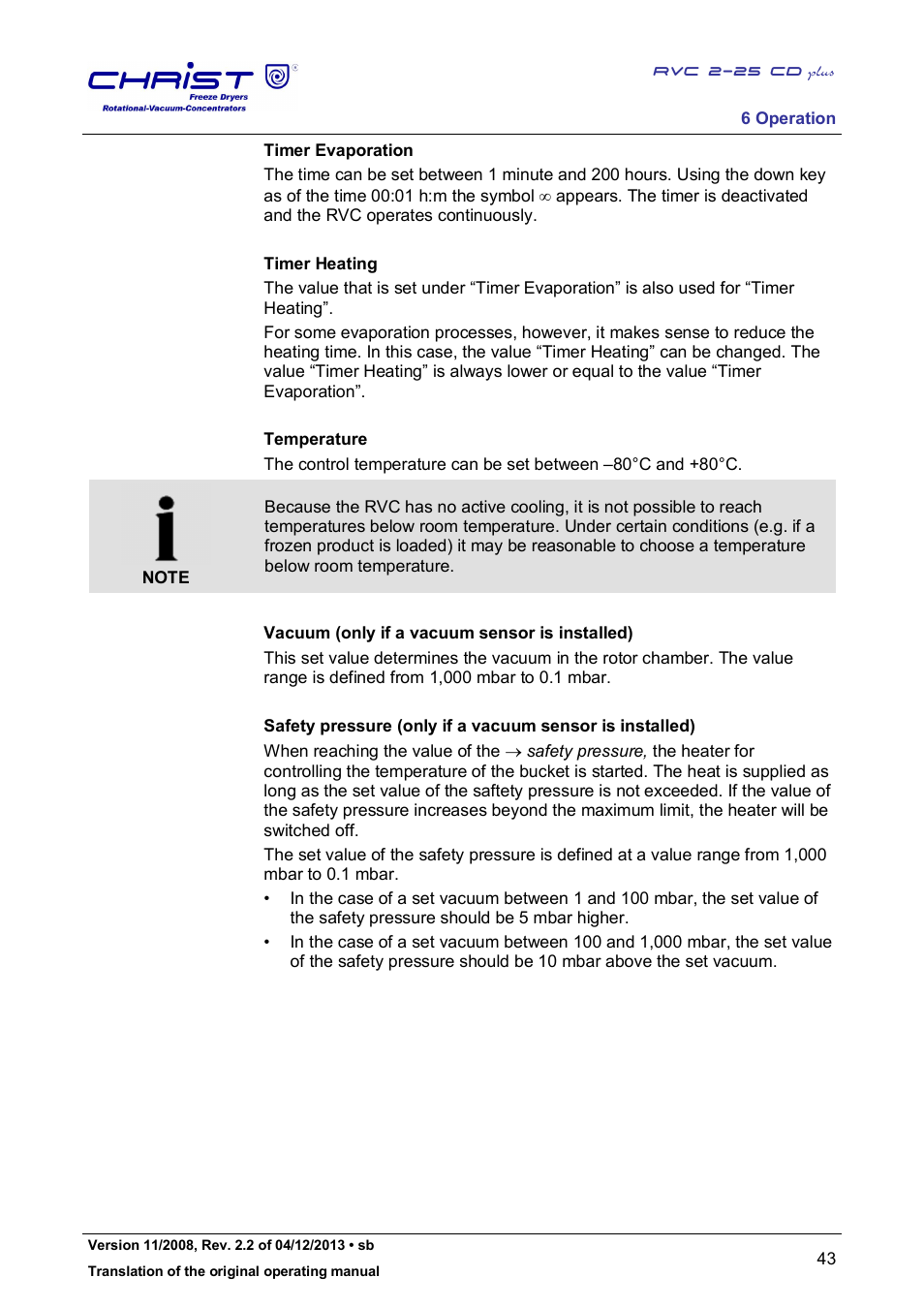 Martin Christ RVC 2-25 CDplus User Manual | Page 43 / 86