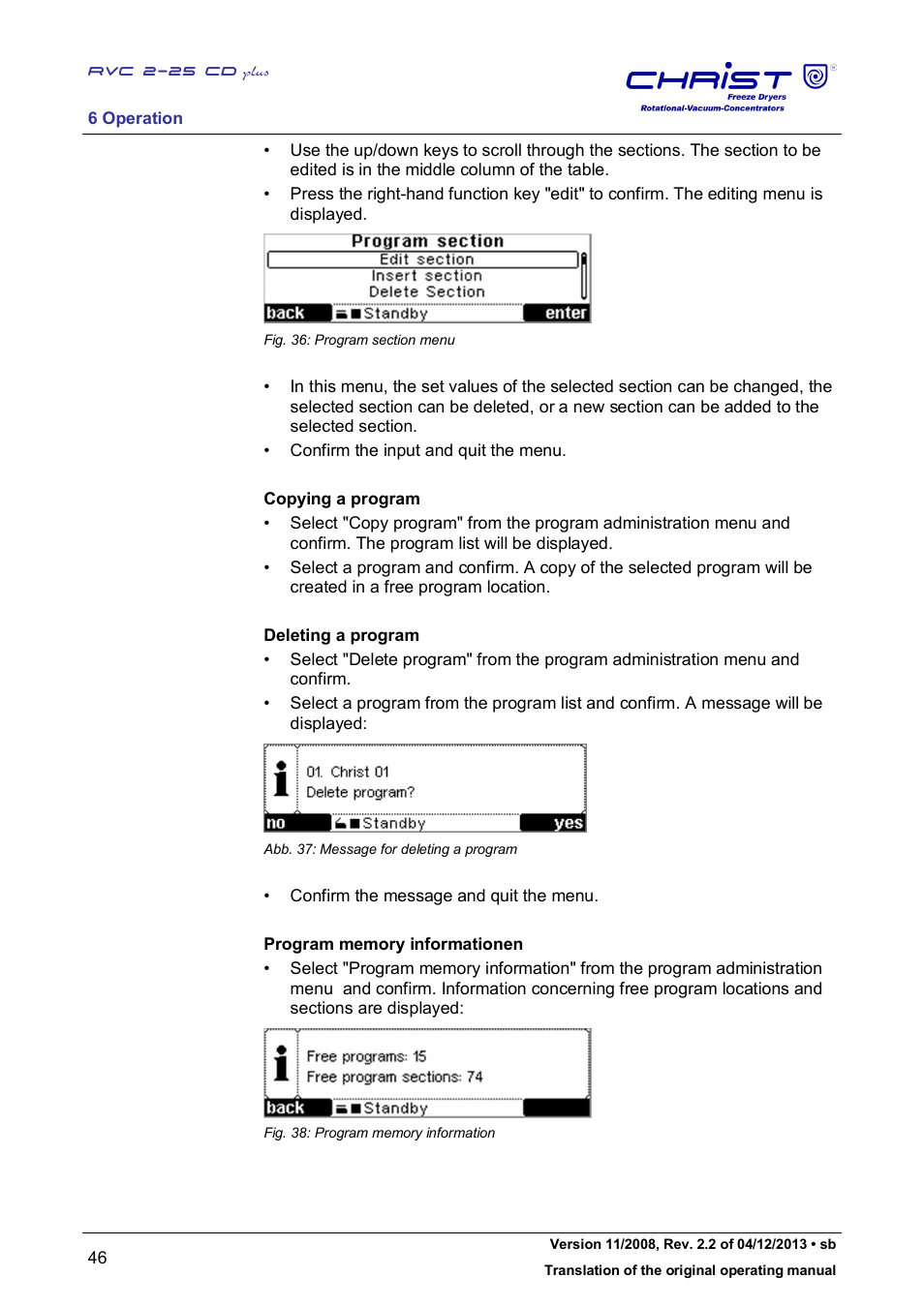 Martin Christ RVC 2-25 CDplus User Manual | Page 46 / 86