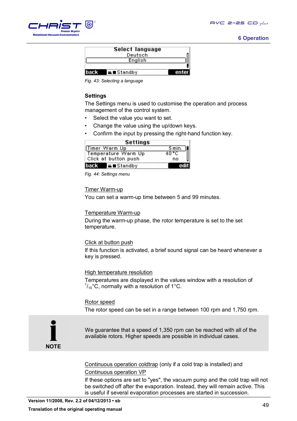Martin Christ RVC 2-25 CDplus User Manual | Page 49 / 86