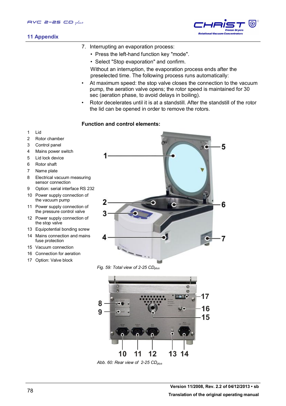 Martin Christ RVC 2-25 CDplus User Manual | Page 78 / 86