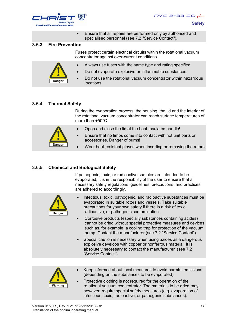 Martin Christ RVC 2-33 CDplus User Manual | Page 17 / 84