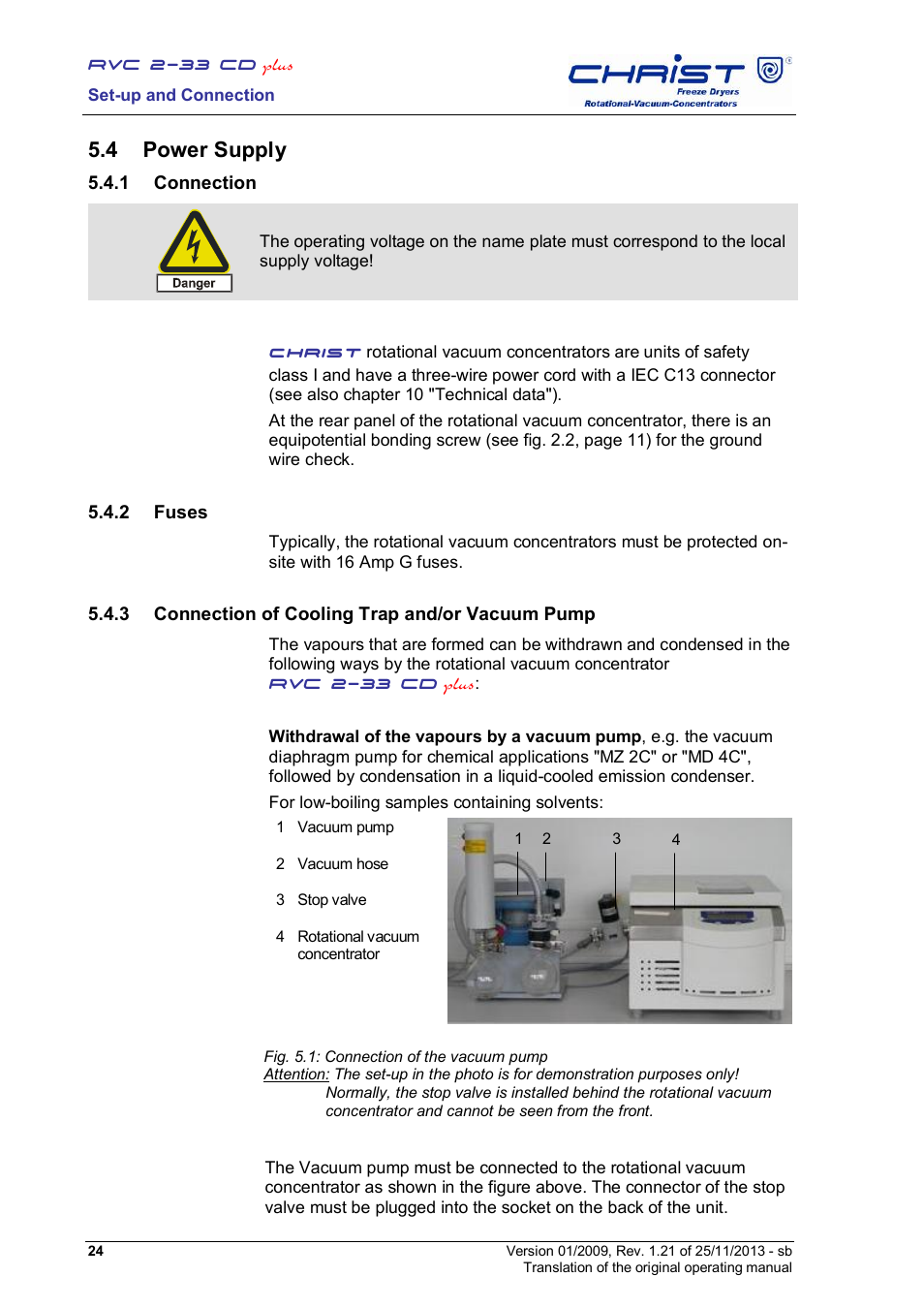 4 power supply | Martin Christ RVC 2-33 CDplus User Manual | Page 24 / 84