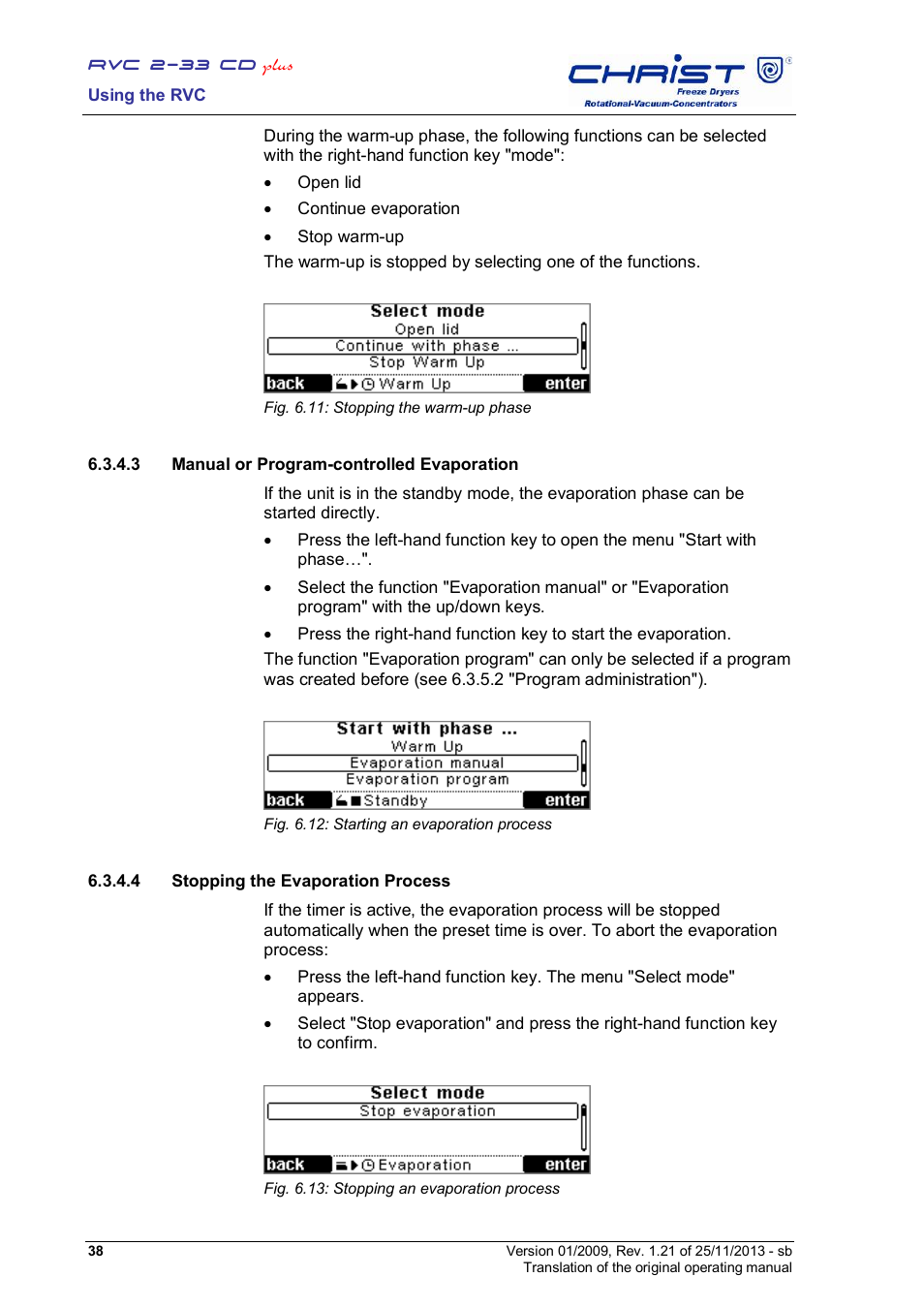 Martin Christ RVC 2-33 CDplus User Manual | Page 38 / 84