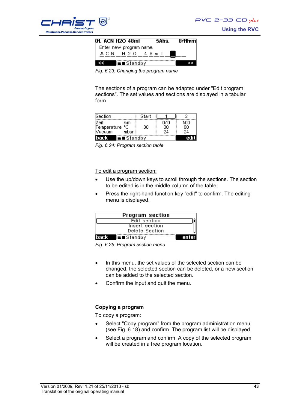 Martin Christ RVC 2-33 CDplus User Manual | Page 43 / 84