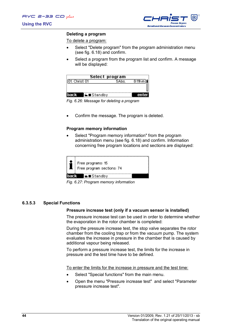 Martin Christ RVC 2-33 CDplus User Manual | Page 44 / 84