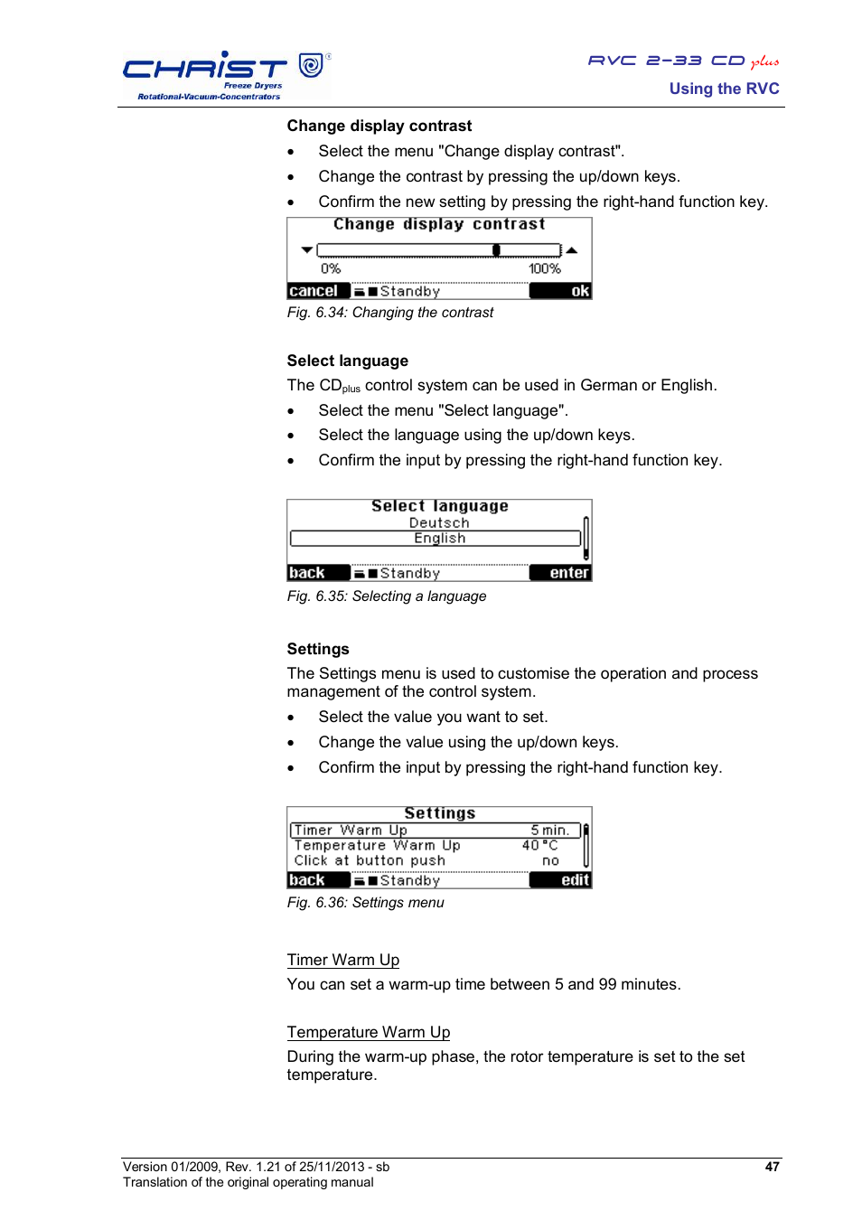 Martin Christ RVC 2-33 CDplus User Manual | Page 47 / 84