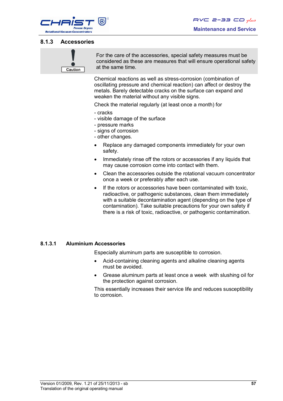 Martin Christ RVC 2-33 CDplus User Manual | Page 57 / 84