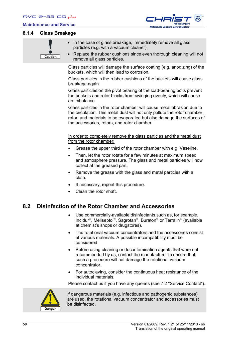 Martin Christ RVC 2-33 CDplus User Manual | Page 58 / 84