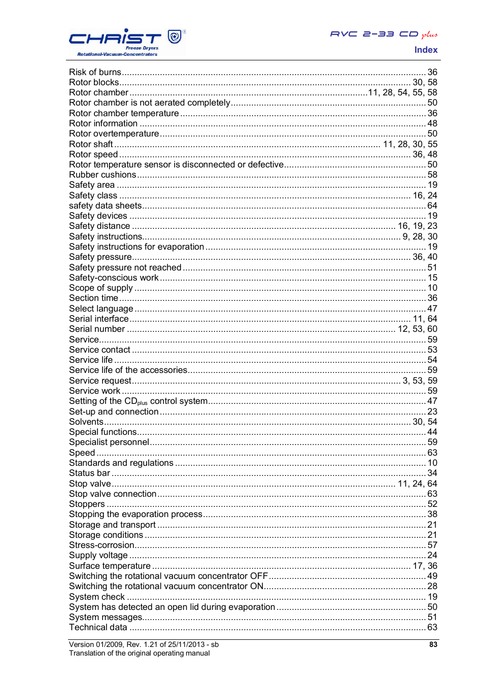 Martin Christ RVC 2-33 CDplus User Manual | Page 83 / 84