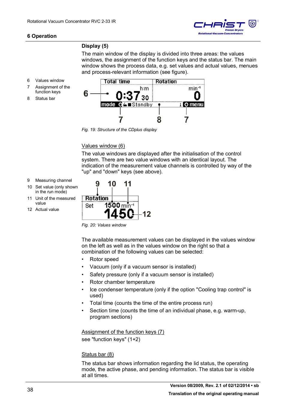 Martin Christ RVC 2-33 CDplus User Manual | Page 38 / 98