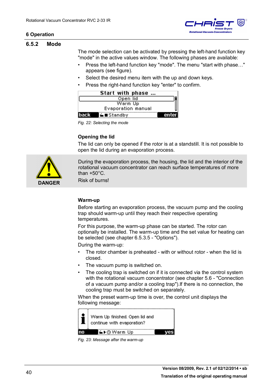 Martin Christ RVC 2-33 CDplus User Manual | Page 40 / 98