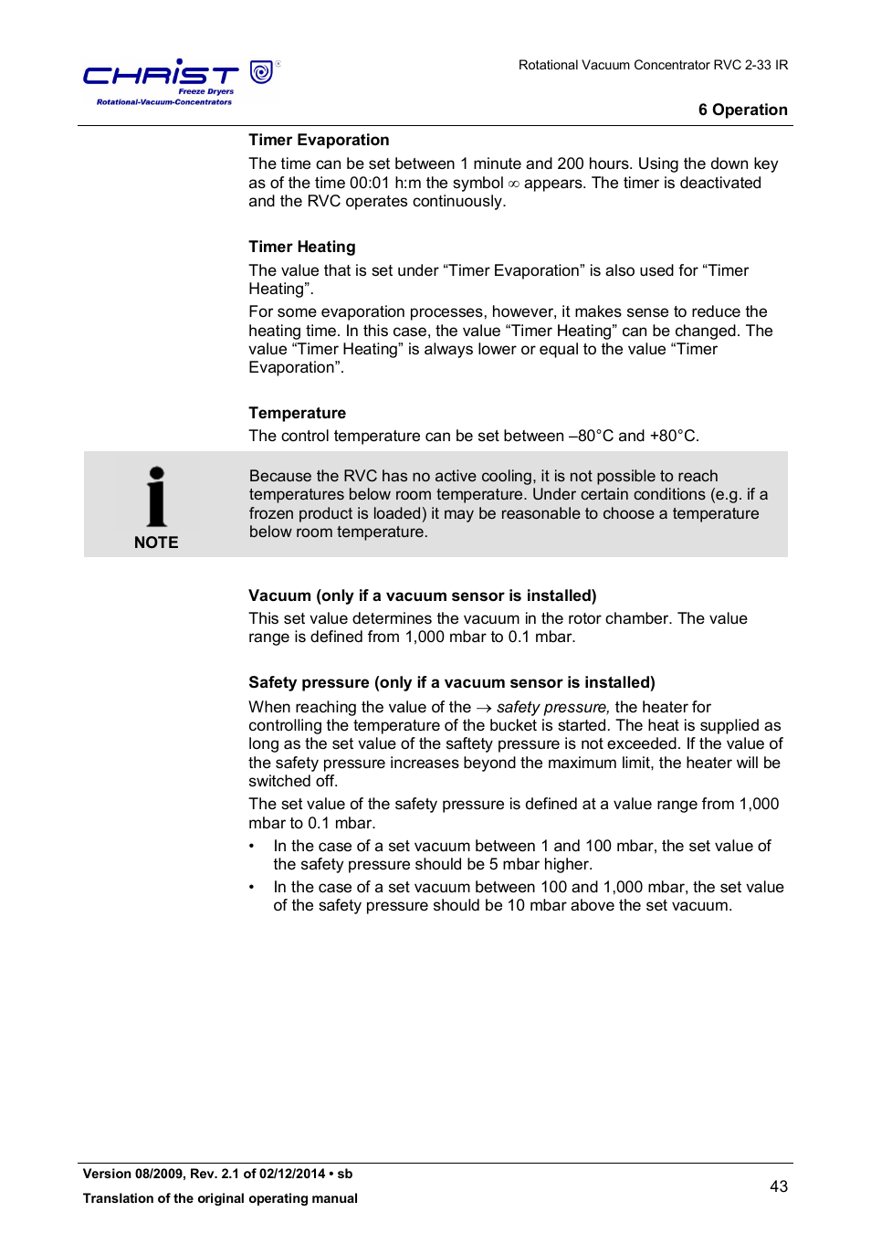 Martin Christ RVC 2-33 CDplus User Manual | Page 43 / 98