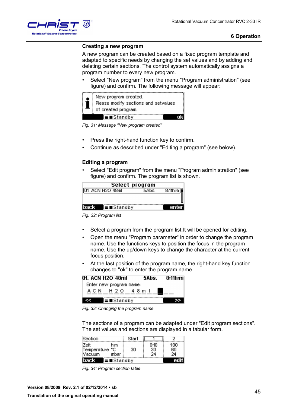 Martin Christ RVC 2-33 CDplus User Manual | Page 45 / 98