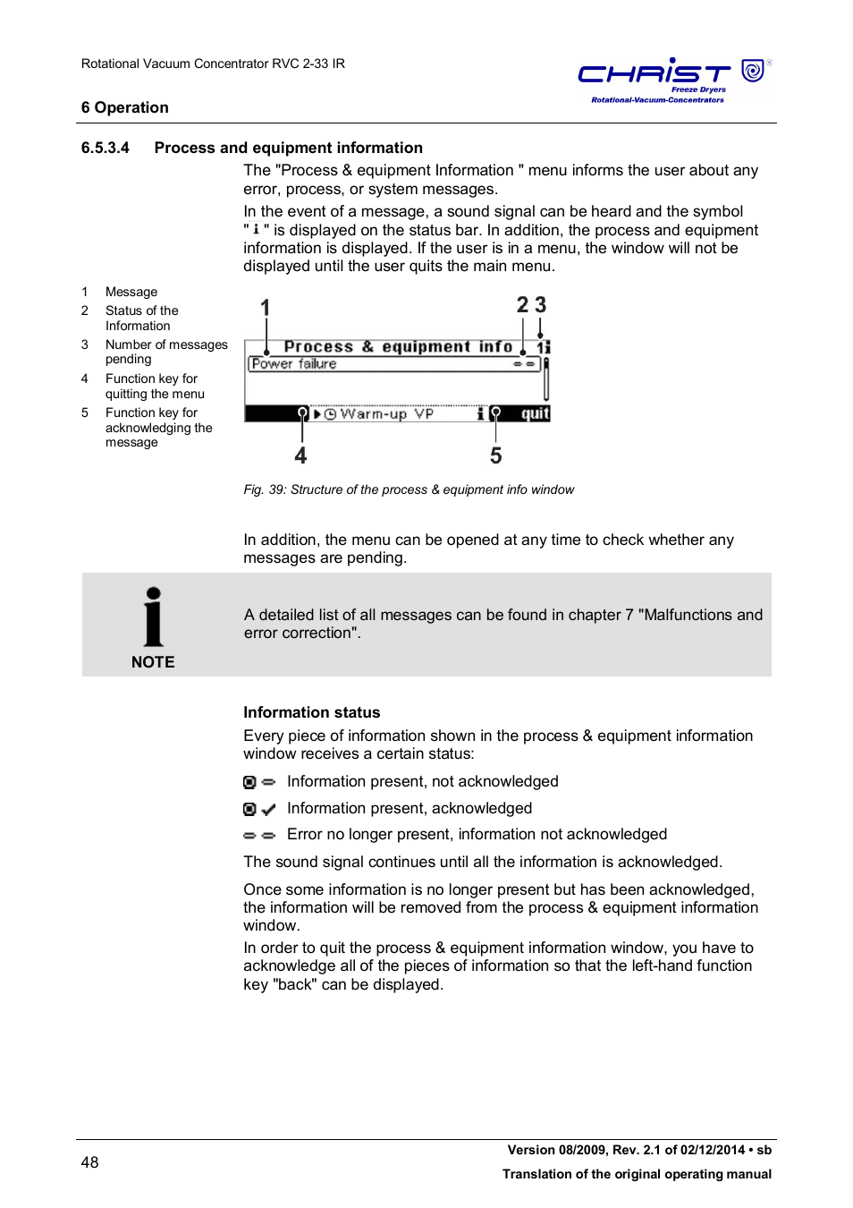 Martin Christ RVC 2-33 CDplus User Manual | Page 48 / 98