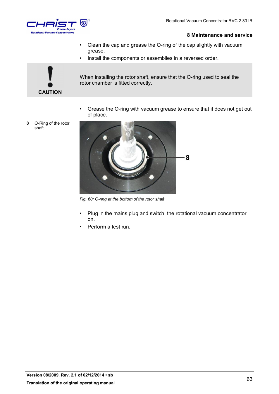 Martin Christ RVC 2-33 CDplus User Manual | Page 63 / 98