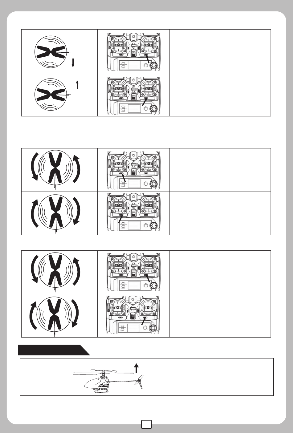 Operating, Stick mod 1 or 2 | Meijiaxin Toys F47 User Manual | Page 10 / 11