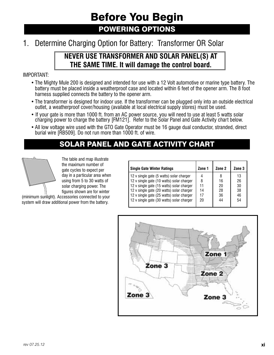 Before you begin | Mighty Mule FM200 User Manual | Page 13 / 36