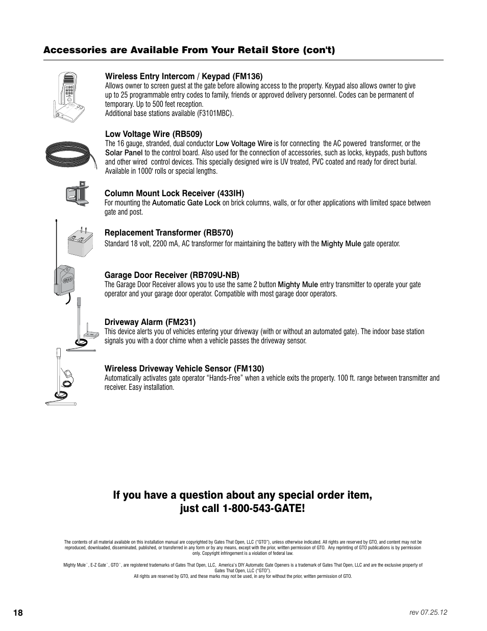 Mighty Mule FM200 User Manual | Page 34 / 36