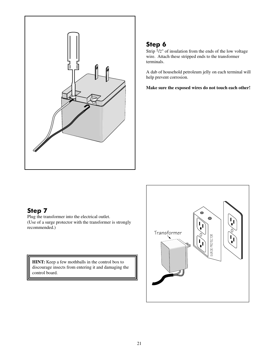 Step 7, Step 6 | Mighty Mule FM500 Green Board User Manual | Page 25 / 42
